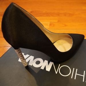 Fashinova satin formal crystal heels🔆